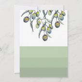 Magic Olive Watercolor Handgemalt Ankündigung (Rückseite)