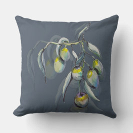 Magic Olive Watercolor Handgemalt Kissen