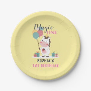 Magic One Einhorn 1. Geburtstag Pappteller