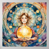 Magic Orbs Spiritualität Mysticismus Ein Soul Kosm Poster (Vorne)