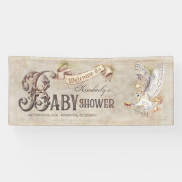 Magic Owl Baby Dusche Begrüßungsbanner Banner