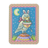 MAGIC OWL & EASTER BASKET, URLAUB BIRD MAGNET (Vertikal)