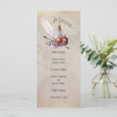 Magic Owl Party Flat Menu Menükarte (Stehend Vorderseite)