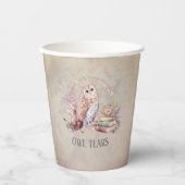 Magic Owl Tars Girl Wizard Geburtstag Pappbecher (Vorderseite)