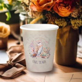 Magic Owl Tars Girl Wizard Geburtstag Pappbecher