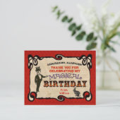 Magic Party Danke Postcard Postkarte (Stehend Vorderseite)