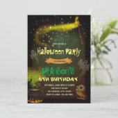 Magic Party Geburtstagseinladung Einladung (Stehend Vorderseite)