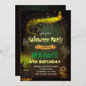 Magic Party Geburtstagseinladung Einladung (Vorne/Hinten)