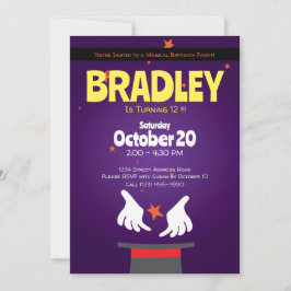 Magic Party Magic Show Einladung