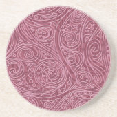 Magic Pattern Spirale Cashmere Rose Untersetzer (Vorne)
