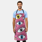 Magic pattern with colorful eyes. Mystic backgroun Schürze (Getragen)