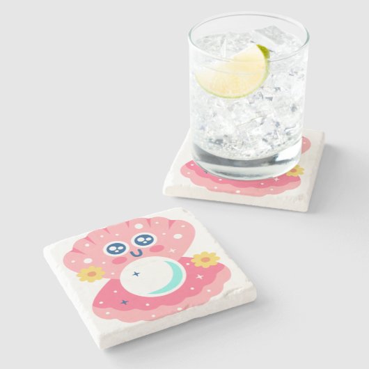 Magic pearl steinuntersetzer (Seitenansicht)