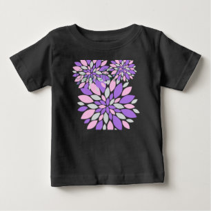 Magic Petals Purple Flowers Baby T-shirt