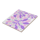 Magic Petals Purple Flowers Fliese (Seite)