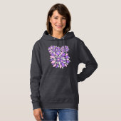 Magic Petals Purple Flowers Hoodie (Vorne ganz)