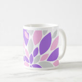 Magic Petals Purple Flowers Kaffeetasse (VorderseiteRechts)