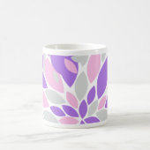 Magic Petals Purple Flowers Kaffeetasse (Mittel)