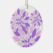Magic Petals Purple Flowers Keramik Ornament (Rechts)