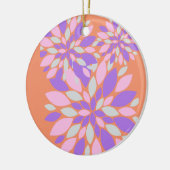 Magic Petals Purple Flowers Keramik Ornament (Links)