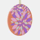 Magic Petals Purple Flowers Keramik Ornament (Rechts)