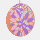 Magic Petals Purple Flowers Keramik Ornament (Links)