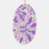 Magic Petals Purple Flowers Keramik Ornament (Rechts)