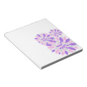Magic Petals Purple Flowers Notizblock (angewinkelt)