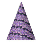 Magic Petals Purple Flowers Partyhütchen (Links)