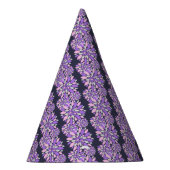 Magic Petals Purple Flowers Partyhütchen (Rechts)