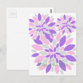 Magic Petals Purple Flowers Postkarte (Vorne/Hinten)