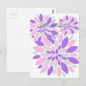 Magic Petals Purple Flowers Postkarte (Vorne/Hinten)