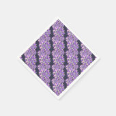 Magic Petals Purple Flowers Serviette (Ecke)