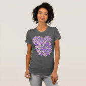 Magic Petals Purple Flowers T-Shirt (Vorne ganz)
