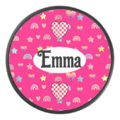 Magic pink candy world eishockey puck (Vorderseite)