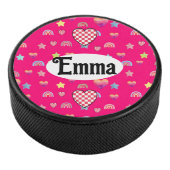 Magic pink candy world eishockey puck (3/4)