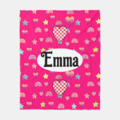 Magic pink candy world fleecedecke (Vorderseite)