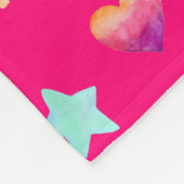 Magic pink candy world fleecedecke (Ecke)