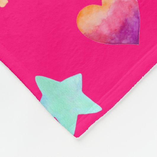Magic pink candy world fleecedecke (Ecke)