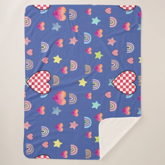 Magic pink candy world sherpadecke (Vorderseite)