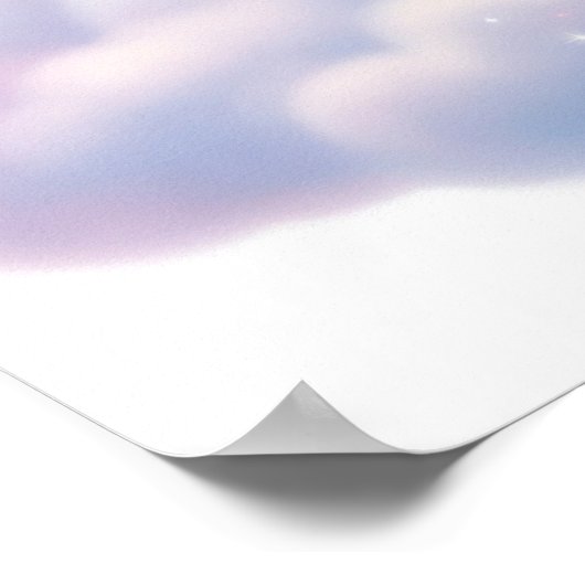 Magic Pink Princess Castle Poster (Ecke)