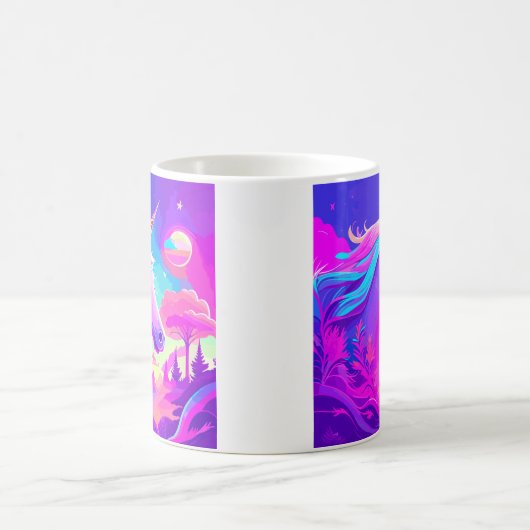 Magic Pink Unicorn Kaffeetasse (Mittel)