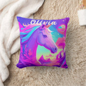 Magic Pink Unicorn Kissen Kissen (Decke)