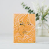 Magic Postcard Mermaid Postkarte (Stehend Vorderseite)