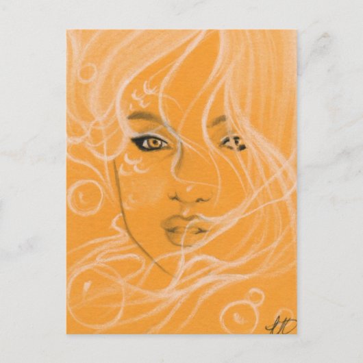 Magic Postcard Mermaid Postkarte (Vorderseite)