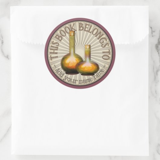 Magic Posts Buchzeichen Runder Aufkleber (Tasche)