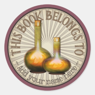 Magic Posts Buchzeichen Runder Aufkleber