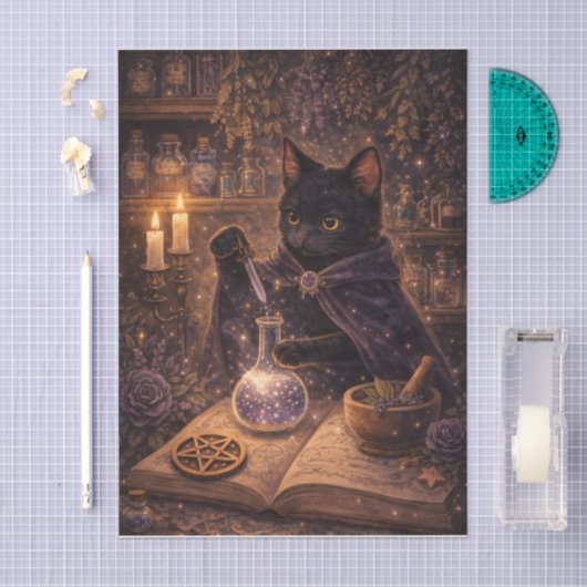 Magic Potion Kitty  Seidenpapier (Handwerk)