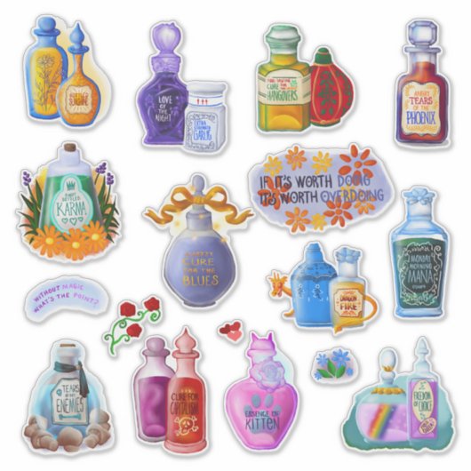 Magic Potions | Sticker Sheet (Vorderseite)