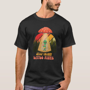 Magic Psilocybin Mushrooms Alien Bleibe Trippy Lit T-Shirt