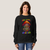 Magic Psilocybin Mushrooms Tie Dye Stay Trippy Lit Sweatshirt (Vorne ganz)